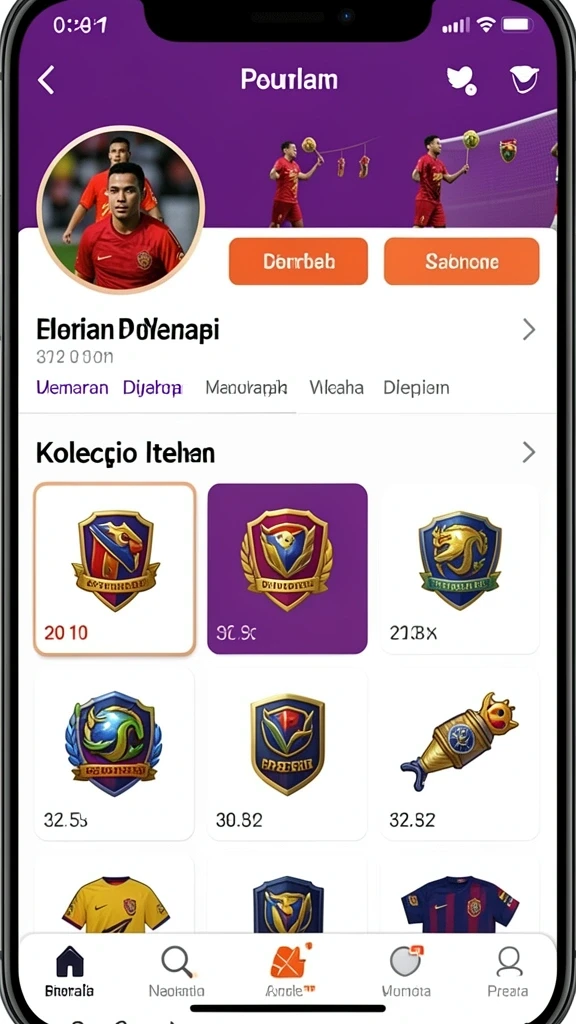 Tampilan awal yang menarik dan futuristik.