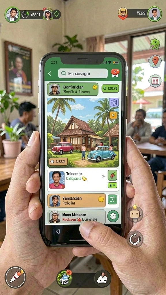 Screenshot saat pemain mendapatkan bonus harian.