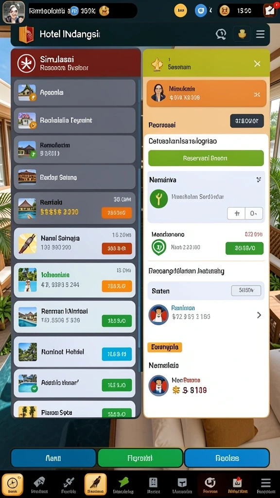 Screen pagination yang memudahkan navigasi di aplikasi.