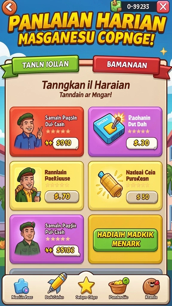 Tampilan awal COLOKTOTO yang menarik dan dinamis.