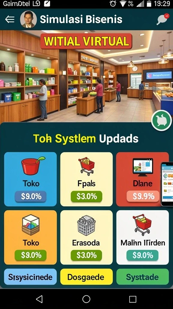 Menu permainan yang beragam dan menarik.