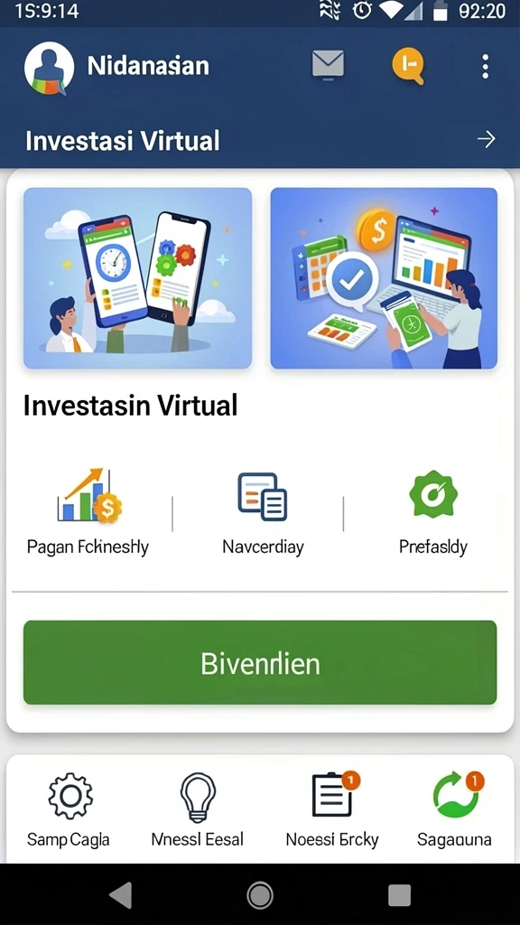 Antarmuka aplikasi yang user-friendly.