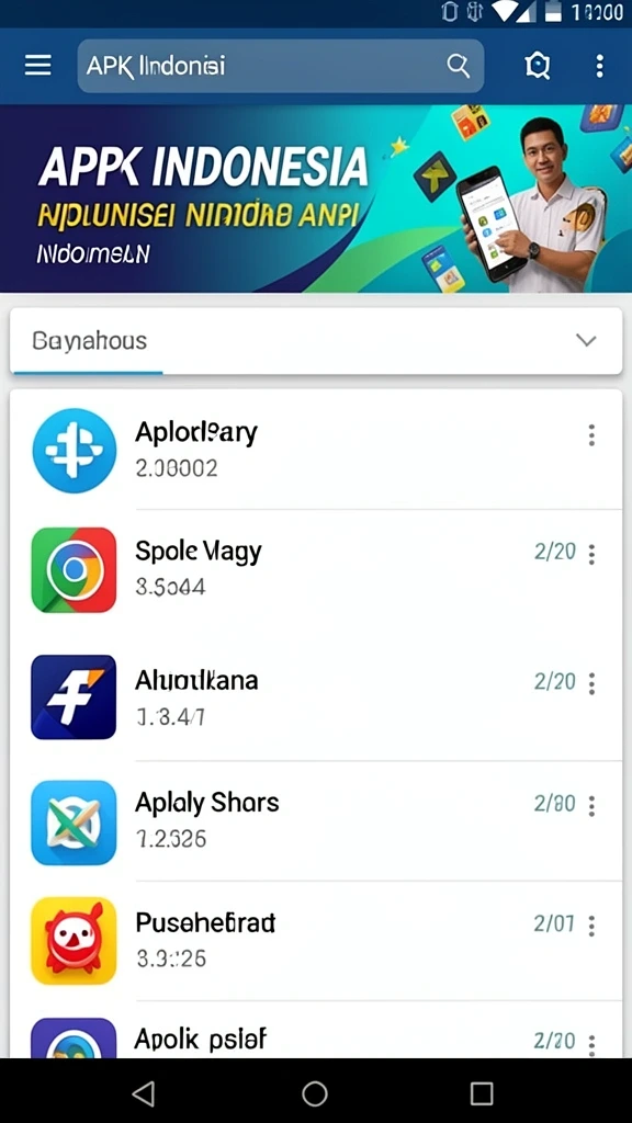 Tampilan awal permainan yang menarik dan intuitif.