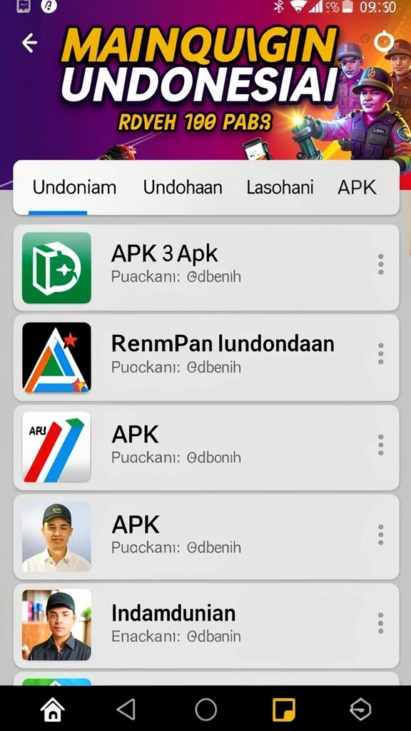 Menu navigasi yang simpel dan mudah digunakan.