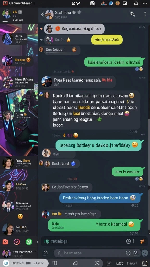 Tangkapan layar menunjukkan tampilan antarmuka utama yang menarik.