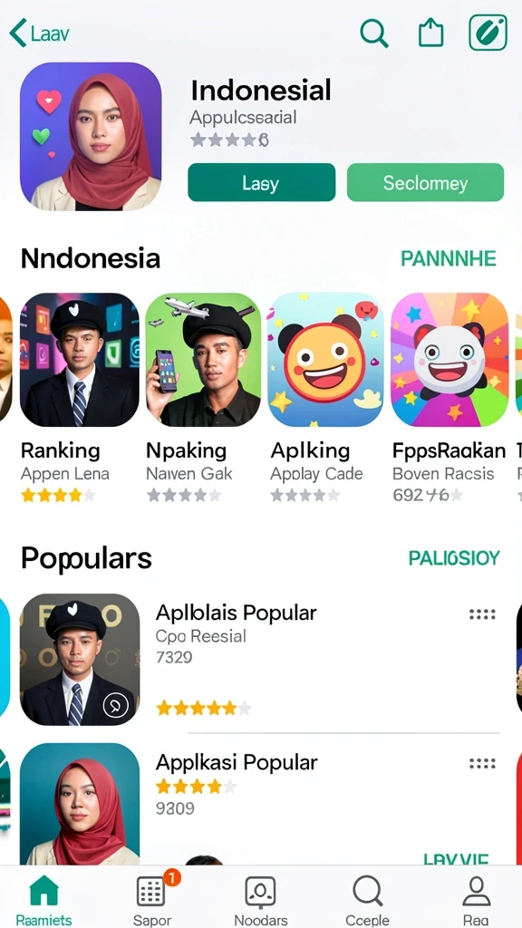 Tampilan antarmuka yang modern dan menarik.