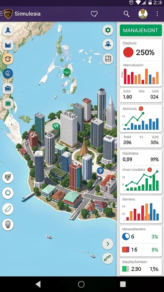 Screenshot menunjukkan grafik menawan dalam permainan.