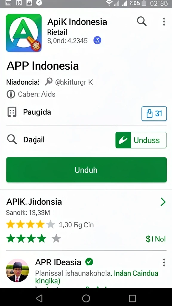Tampilan antarmuka yang intuitif dan menarik.