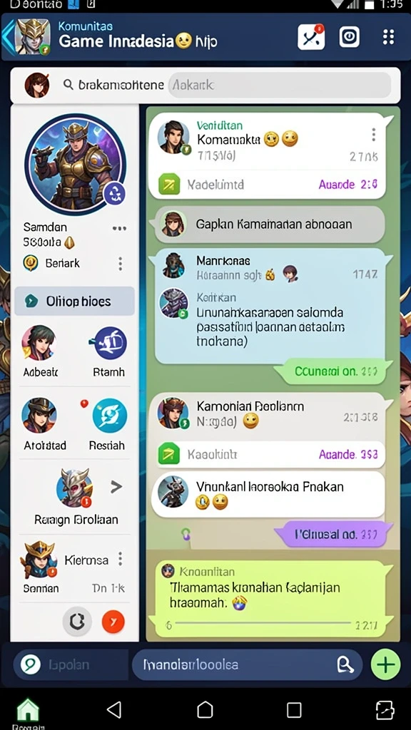 Screenshot menampilkan grafis permainan yang memukau.