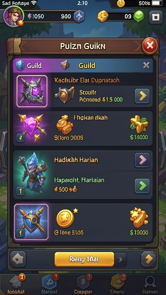 Grafis yang kaya warna dan detail.