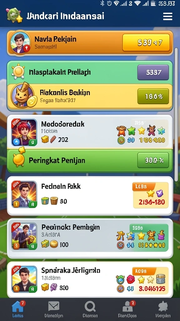 Tampilan antarmuka yang menarik dan modern.