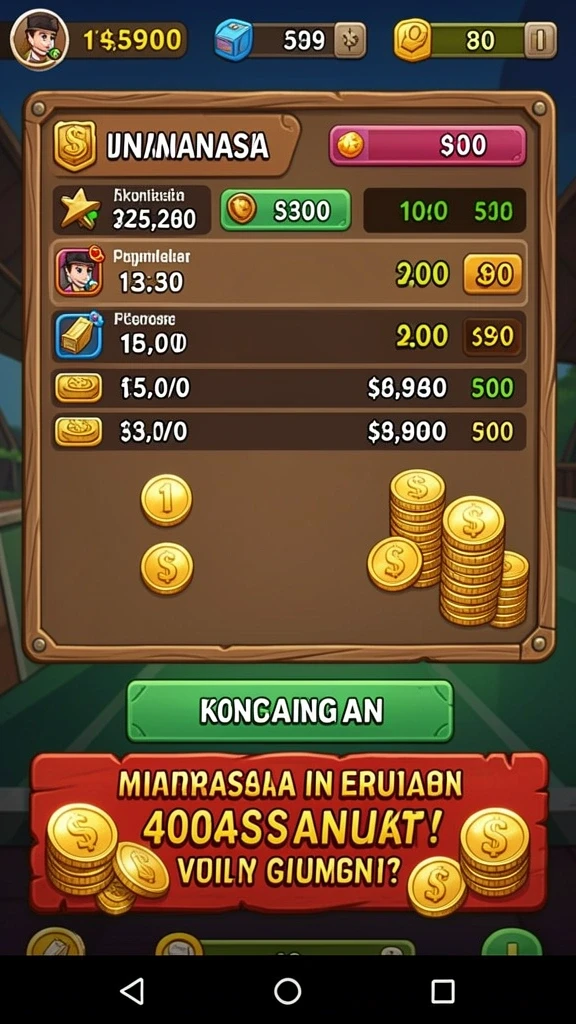 Screenshot menunjukkan antarmuka utama aplikasi PENIDABET.