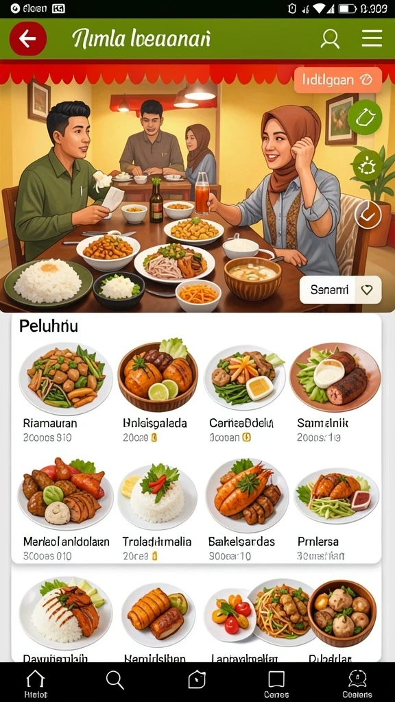 Tampilan antarmuka yang modern dan menarik.