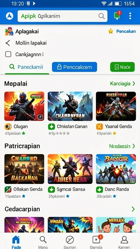 Tampilan antarmuka yang menarik dan modern.