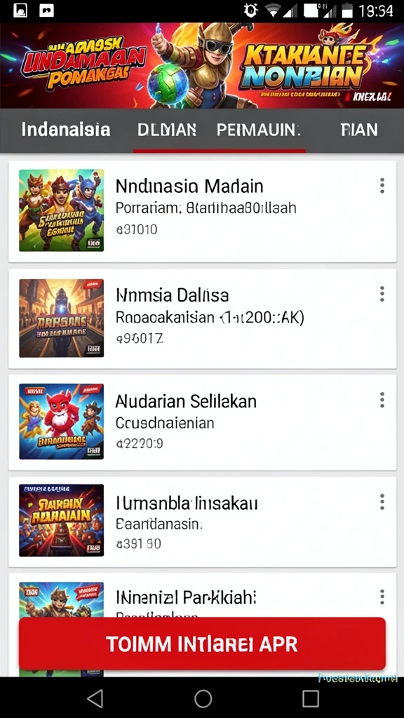 Fitur tournament yang menambah keseruan bermain.